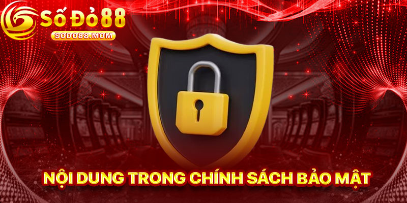 Nội Dung Chính Sách Bảo Mật Sodo88